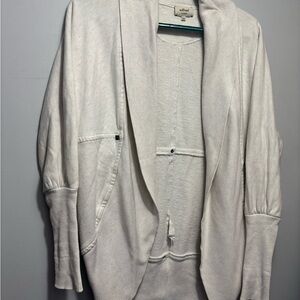 Wilfred Cream Open Front Cardigan